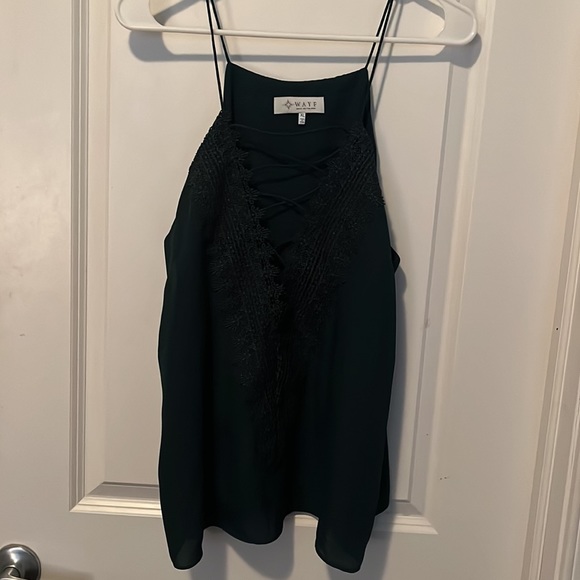 Wayf from Nordstrom criss cross lace detail top - Picture 2 of 5